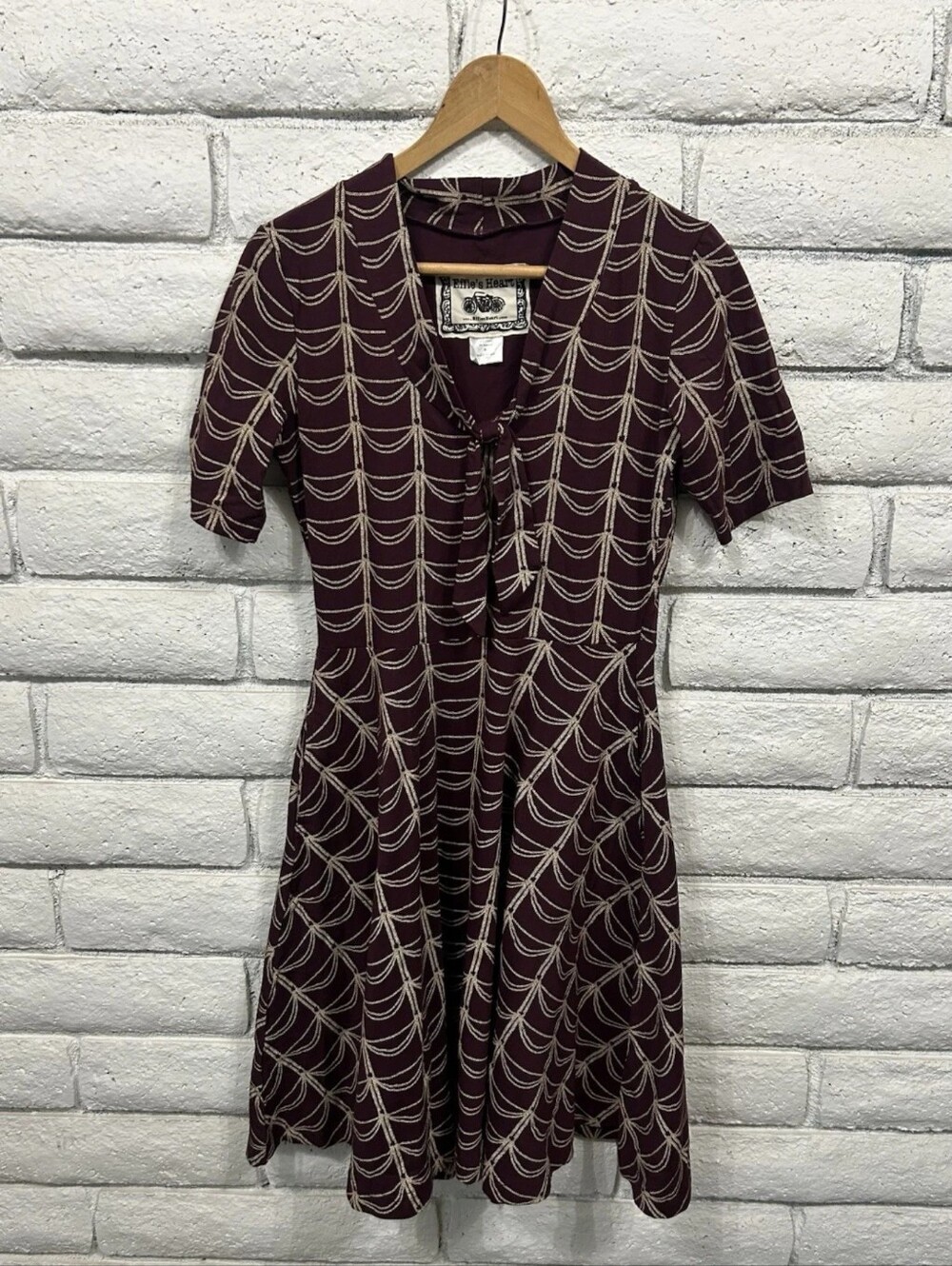 Effie's Heart Fit & Flare retro dress sz S